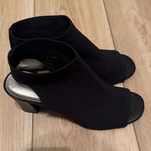 Chic Black Women's Open-Toe Heels